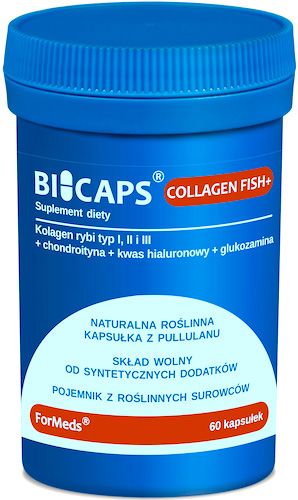 ForMeds BICAPS Collagen Fish+ Typu I, II i III 60kaps Rybi - suplement diety