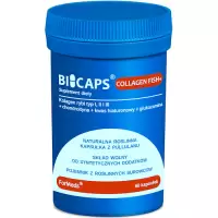 ForMeds BICAPS Collagen Fish+ Typu I, II i III 60kaps Rybi - suplement diety