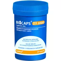 ForMeds BICAPS D3 Witamina D-3 2000IU 120kaps - suplement diety Odporność Kości Mięśnie Ostereporoza