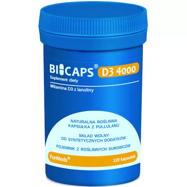 ForMeds BICAPS D3 Witamina D-3 4000IU 120kaps - suplement diety