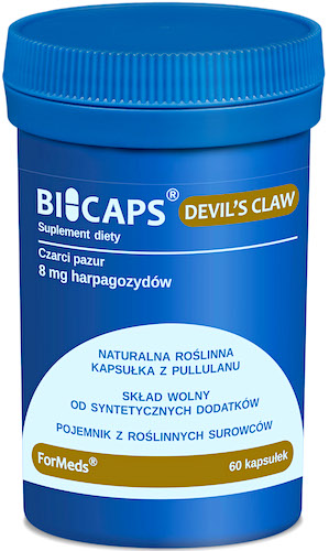 ForMeds BICAPS Devil\'s Claw Ekstrakt Czarci (Diabelski) Pazur 60kaps vege - suplement diety