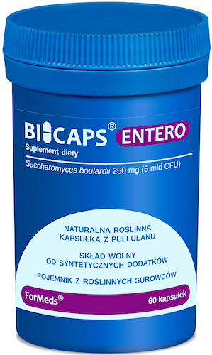 ForMeds BICAPS Entero 60kaps vege Probiotyk 5mld CFU Saccharomyces boulardii - suplement diety