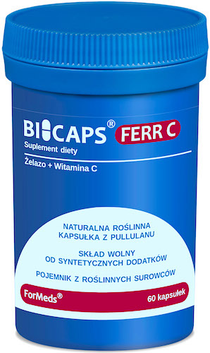 ForMeds BICAPS FERR C Żelazo + Witamina C 60kaps vege - suplement diety