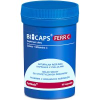 ForMeds BICAPS FERR C Żelazo + Witamina C 60kaps vege - suplement diety