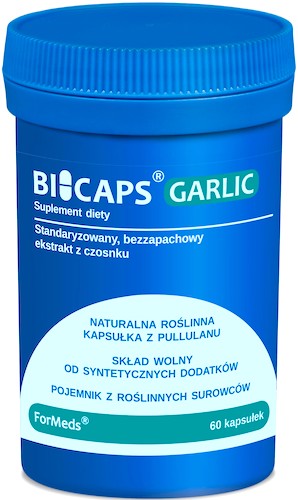 ForMeds BICAPS Garlic Czosnek Bezzapachowy 60kaps vege Alicyna Odporność - suplement diety