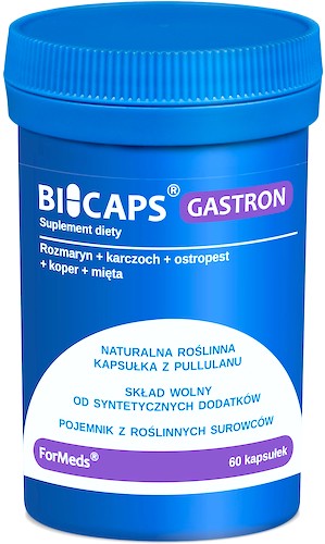 ForMeds BICAPS Gastron 60kaps vege Rozmaryn+Karczoch+Ostropest - suplement diety