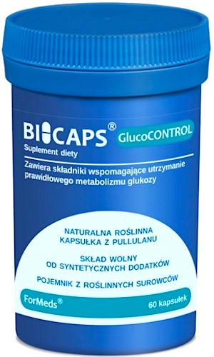 ForMeds BICAPS GlucoCONTROL 60kaps vege - suplement diety Morwa Gurmar Odchudzanie Cukier