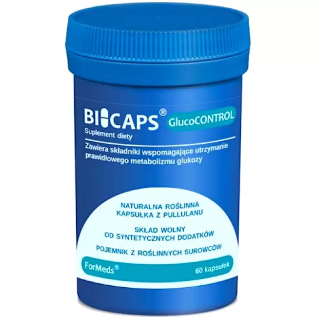 ForMeds BICAPS GlucoCONTROL White Mulberry+ 60kaps vege - suplement diety Morwa Gurmar Odchudzanie Cukier
