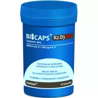 ForMeds BICAPS K2 D3 MAX 60kaps 4000IU D-3 i 200mcg K-2 Mk7 - suplement diety