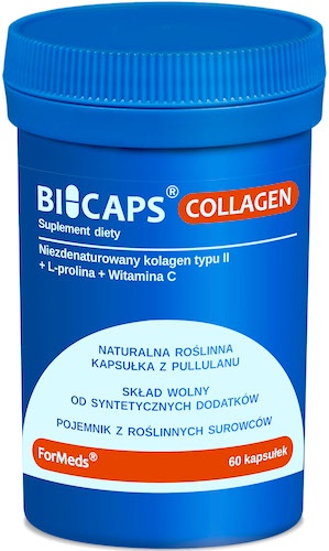 ForMeds BICAPS Collagen Kolagen typu II +Prolina+Witamina C 60kaps - suplement diety