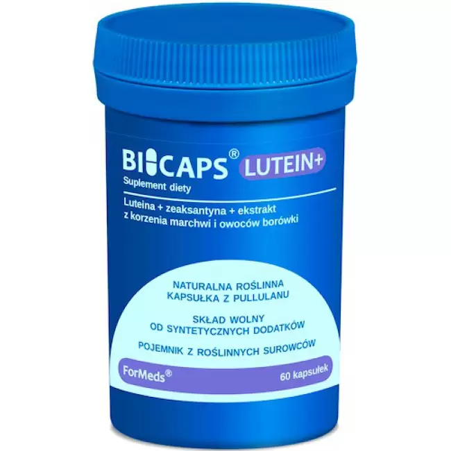 ForMeds BICAPS LUTEIN+ 60kaps Luteina+Zeaksantyna+Borówka+Karoten - suplement diety