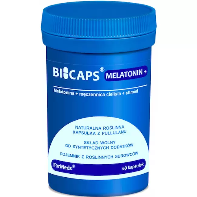 ForMeds BICAPS Melatonin 60kaps Melatonina Chmiel Męczennica - suplement diety