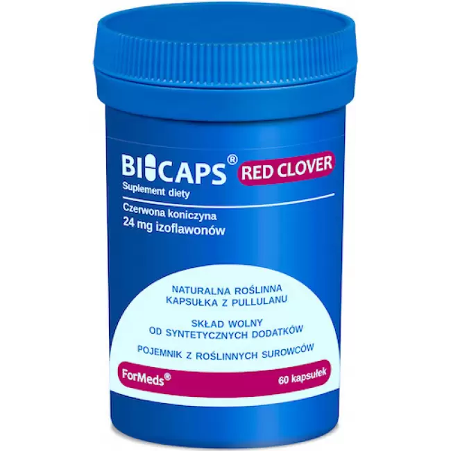 ForMeds BICAPS Red Clover Czerwona Kończyna 60kaps vege 8% Izoflawonów - suplement diety