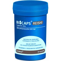 ForMeds BICAPS Reishi Ekstrakt 424mg 60kaps vege - suplement diety polisacharydy 40%