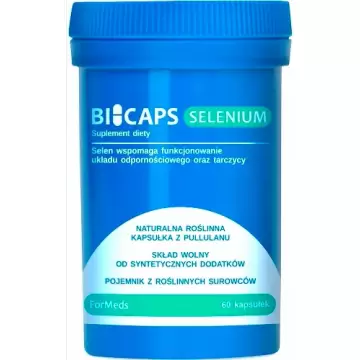 ForMeds BICAPS SELENIUM Selen 200mcg 60kaps L-selenometionina - suplement diety Tarczyca Włosy Paznokcie