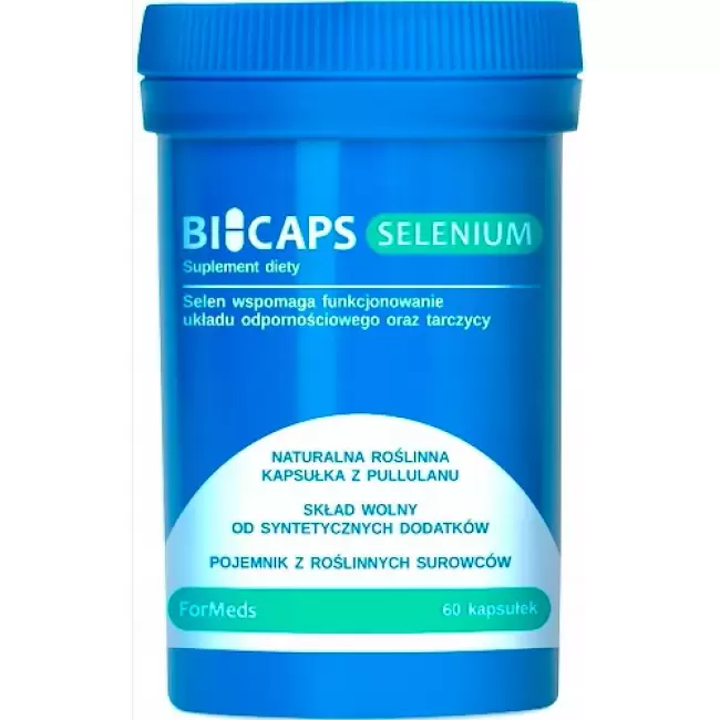 ForMeds BICAPS SELENIUM Selen 200mcg 60kaps L-selenometionina - suplement diety Tarczyca Włosy Paznokcie