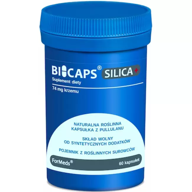 ForMeds BICAPS Silica+ Krzem 74mg 60kaps vege - suplement diety Naturalny, Polifenole