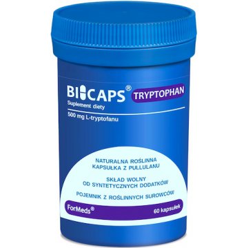 ForMeds BICAPS Tryptophan 60kaps vege - suplement diety Tryptofan Depresja Stres Sen