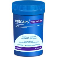 ForMeds BICAPS Tryptophan 60kaps vege - suplement diety Tryptofan Depresja Stres Sen