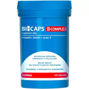 ForMeds BICAPS Witamina B COMPLEX Kompleks wit. gr. B 120kaps - suplement diety Nerwy Zęczenie Serce Energia