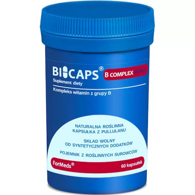 ForMeds BICAPS Witamina B COMPLEX MAX Kompleks witamin grupy B 60kaps - suplement diety
