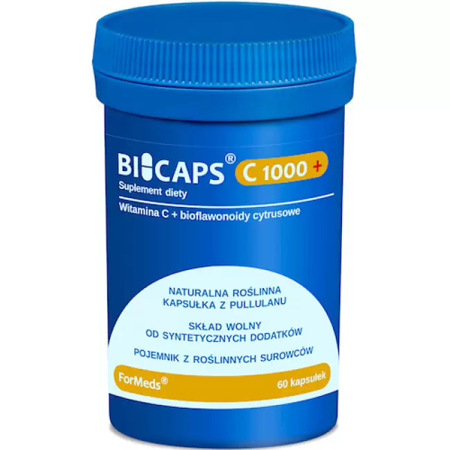 ForMeds BICAPS Witamina C 1000+ Bioflawonoidy 1000mg 60kaps vege - suplement diety