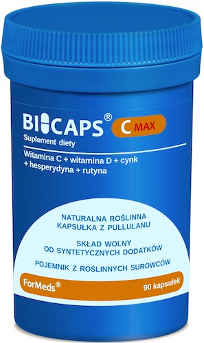 ForMeds BICAPS Witamina C max 90kaps +Cynk+Witamina D3 Odporność - suplement diety