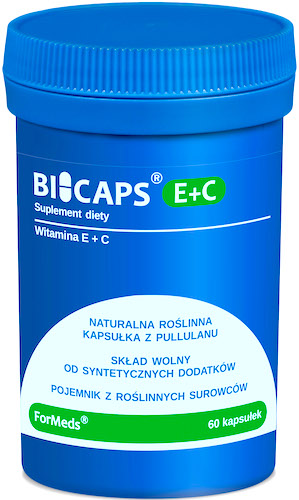 ForMeds BICAPS E+C Witamina E (Tokoferol) + Witamina C 60kaps vege - suplement diety