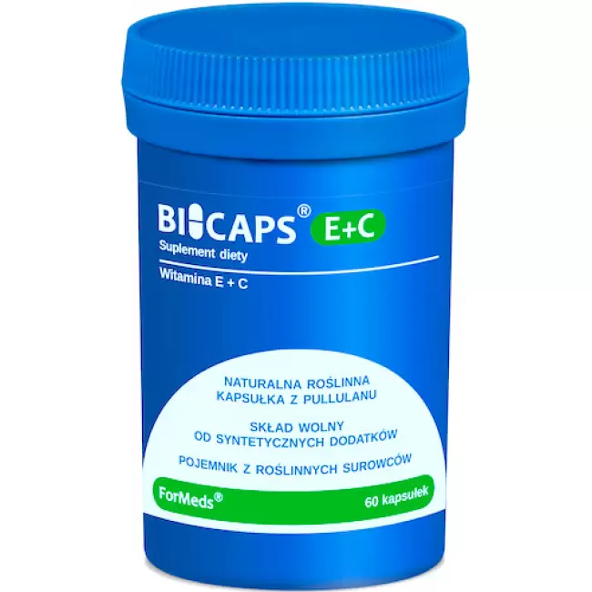 ForMeds BICAPS E+C Witamina E (Tokoferol) + Witamina C 60kaps vege - suplement diety