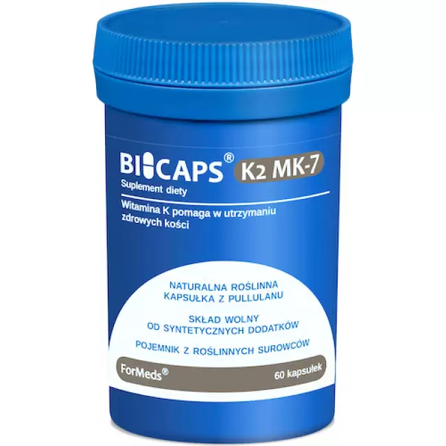 ForMeds BICAPS Witamina K-2 MK-7 200mcg K2 60kaps - suplement diety Kości Zęby Krzepliwość