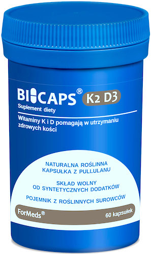 ForMeds BICAPS Witamina K-2 MK-7 100mcg + D-3 2000IU 60kaps K2D3 - suplement diety