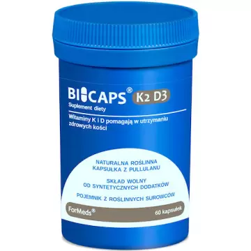 ForMeds BICAPS Witamina K-2 MK-7 100mcg + D-3 2000IU 60kaps K2D3 - suplement diety