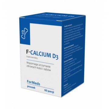 ForMeds F-CALCIUM Cytrynian Wapnia + Witamina D3 78g proszek - suplement diety