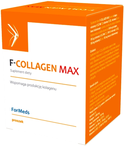 ForMeds F-COLLAGEN MAX Kolagen+Kwas Hialuronowy+D3+K2+C 156g proszek - suplement diety