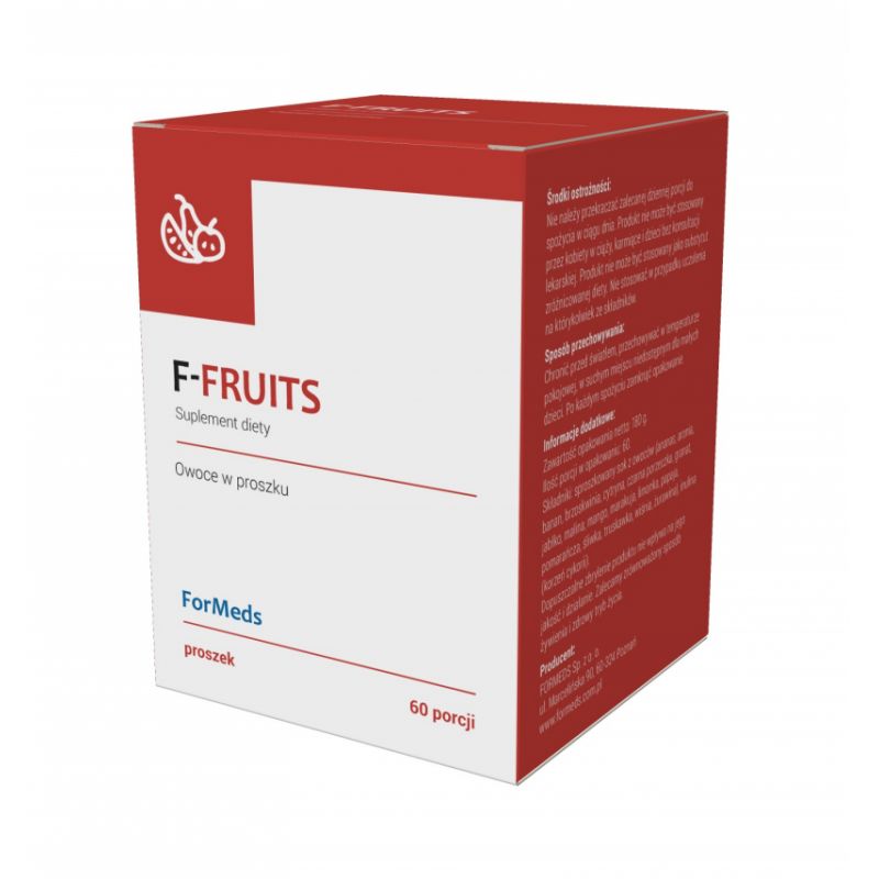 ForMeds F-FRUITS 240g proszek vege - suplement diety Naturalne owoce