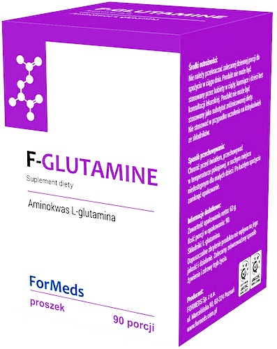 ForMeds F-Glutamine 63g proszek 90prc L-Glutamina Aminokwas - suplement diety