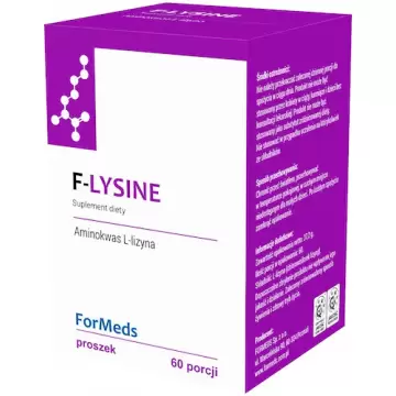 ForMeds Powder F-Lysine 60prc proszek L-Lizyna Aminokwas - suplement diety Mięśnie Ścięgna Skóra