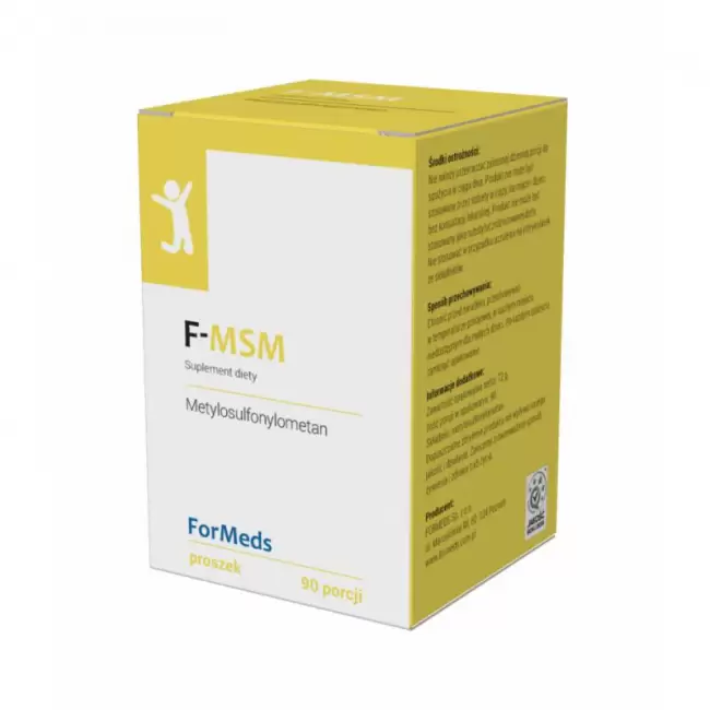ForMeds Powder F-MSM Siarka czysta 90prc proszek - suplement diety Stawy Ścięgna Chrząstka Skóra