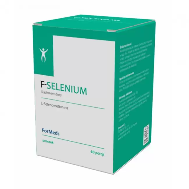 ForMeds Powder F-SELENIUM Selen L-Selenometionina 60prc proszek - suplement diety Tarczyca Odporność Włosy