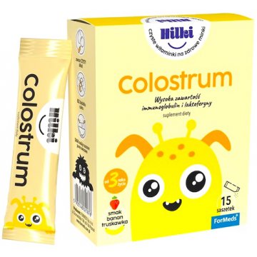 ForMeds Hilki COLOSTRUM 15 saszetetek dla Dzieci - suplement diety Laktoferyna Immunoglobiny