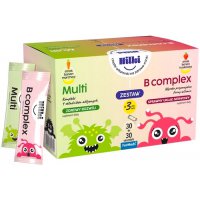 ForMeds Hilki Zestaw Multi + B complex 30 + 30 saszetek dla Dzieci - suplement diety Zdrowy Rozwój Sprawny Układ Nerwowy