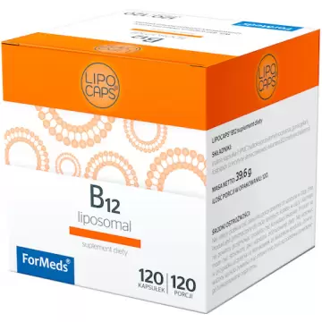 ForMeds Lipocaps Witamina B12 Liposomalna 120kaps vege - suplement diety Metylokobalamina
