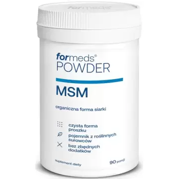 ForMeds Powder F-MSM Siarka czysta 90prc proszek - suplement diety Stawy Ścięgna Chrząstka Skóra