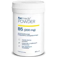 ForMeds Powder F-VIT B5 Kwas Pantotenowy 60prc proszek - suplement diety Energia Umysł Metabolizm