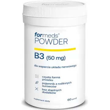 ForMeds Powder F-VIT witamina B3 50mg Niacyna 60prc proszek - suplement diety Układ Nerwowy Energia Skóra