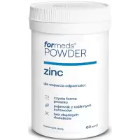 ForMeds Powder F-ZINC Cynk cytrynian 60prc proszek - suplement diety Odporność Włosy Skóra Paznokcie Płodność