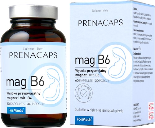 ForMeds Prenacaps mag B6 60kaps Wysoko Przyswajalny Magnez z P-5-P - suplement diety