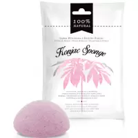Gąbka do twarzy Konjac Sponge Różowa z glinką 100% naturalna pH