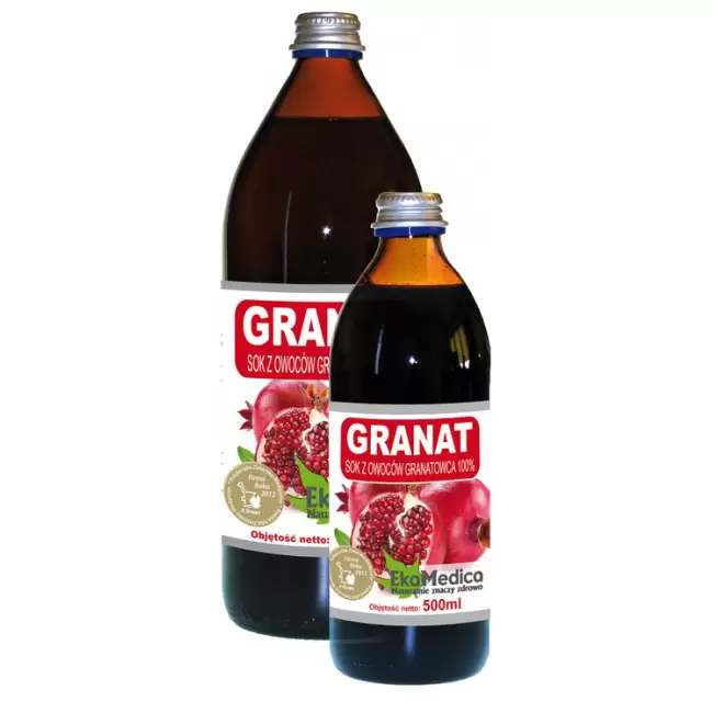 EkaMedica Granat 1000ml 100% sok z Granatu - suplement diety