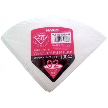 Hario filtry papierowe VCF-02-100W-H V60-02 100szt